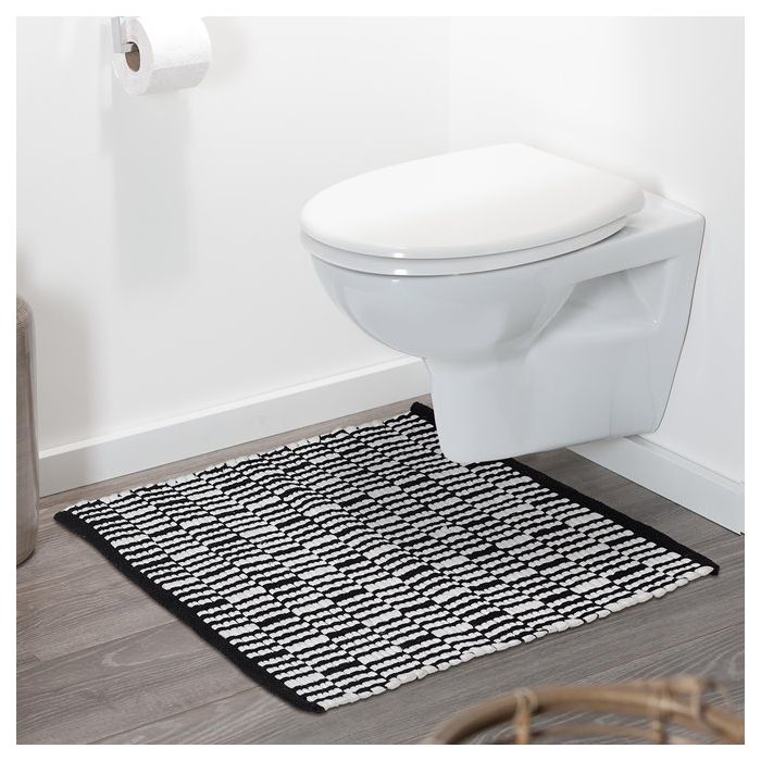 Vonios kilimėlis Sealskin Bathmat, 60x60 cm, juoda/balta