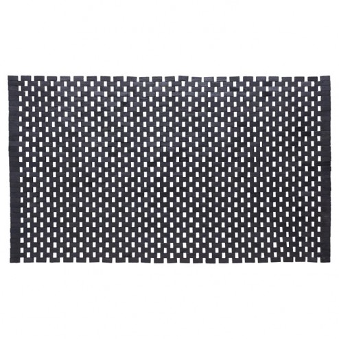 Medinis vonios kilimėlis Sealskin Bathmat, 52x90 cm, juodas
