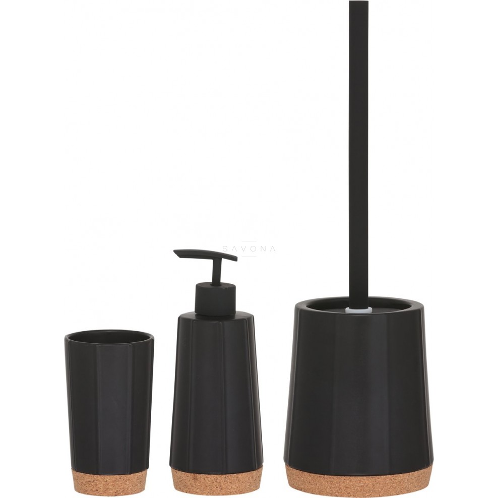 obesity chrysanthemum Earth Skysto muilo dozatorius Sealskin Cork, juodas, 350 ml | Savona.lt