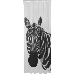 Vonios dušo užuolaida Sealskin Zebra, juoda/balta(180x200)