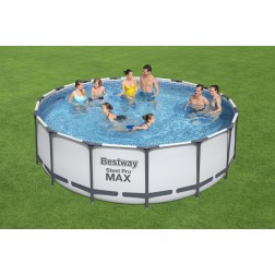4.57m x 1.22m Bestway apvalus karkasinis lauko baseinas STEEL PRO™ MAX