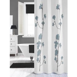 Vonios dušo užuolaida Sealskin Orchid, mėlyna (180x200)
