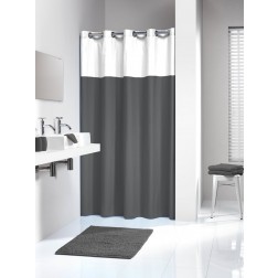 Vonios dušo užuolaida Sealskin Double, pilka (180x200)