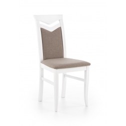 Medinė kėdė CITRONE, 44/43/96 cm, balta