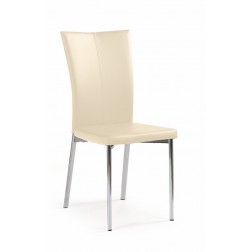 Metalinė kėdė K113, 43/50/93 cm, kreminė