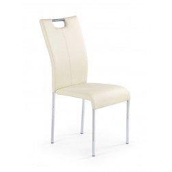 Metalinė kėdė K138, 43/56/99 cm, kreminė