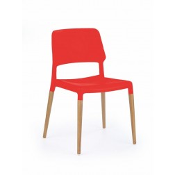 Metalinė kėdė K163, 51/53/79 cm, medis