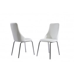 Metalinė kėdė K172, 43/57/92 cm, balta