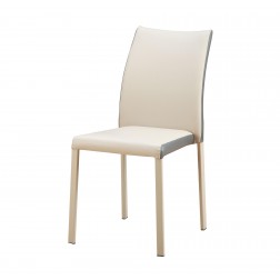 Metalinė kėdė K182, 44/45/90 cm, pilka
