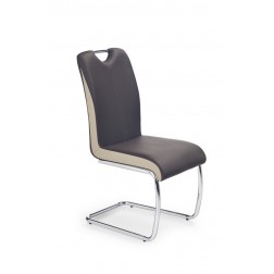 Metalinė kėdė K184, 43/55/94 cm, ruda