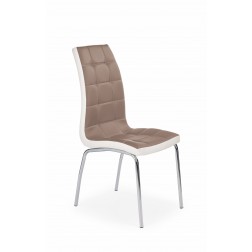 Metalinė kėdė K186, 42/63/100 cm, balta