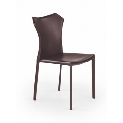 Metalinė kėdė K208, 42/41/86/47 cm, ruda