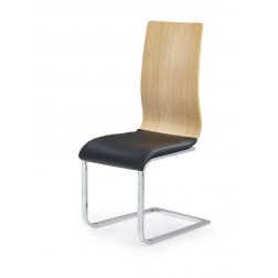 Metalinė kėdė K222, 43/55/104/46 cm, juoda