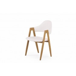 Metalinė kėdė K247, 51/57/80/45 cm, balta