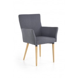 Metalinė kėdė K274, 62/61/92/49 cm, pilka
