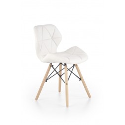 Metalinė kėdė K281, 48/51/74/46 cm, balta