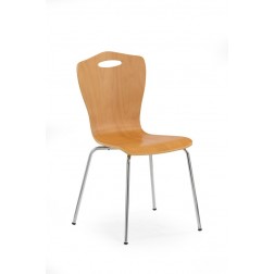 Metalinė kėdė K84, 42/49/86 cm, medis