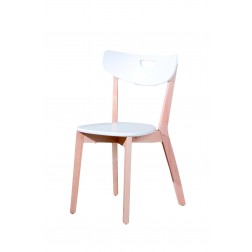 Medinė kėdė PEPPI, 46/50/80 cm, balta