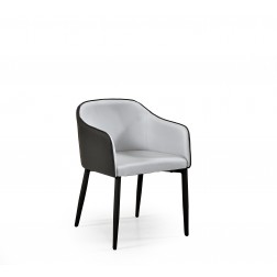 Metalinė kėdė SHIFT, 57/48/80/49 cm, pilka