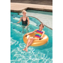 Aukso spalvos plaukimo ratas Bestway φ91cm Gold Swim Ring 36127