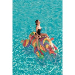 Poparto dizaino pripučiamas plaustas „Raganosis“ Bestway 2.01m x 1.02m POP Rhino 41116