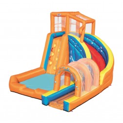 Pripučiamas batutas - čiuožykla HURRICANE TUNNEL BLAST_MEGA Bestway 4.20 x 3.20 x 2.60 m