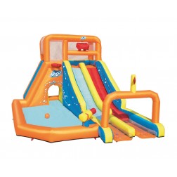 Pripučiamas batutas - čiuožykla TSUNAMI WAVES SUMMIT_MEGA Bestway 5.05m x 3.40m x 2.65cm