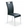 Metalinė kėdė K138, 43/56/99 cm, juoda