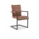 Metalinė kėdė K302, 63/53/90/47 cm, ruda