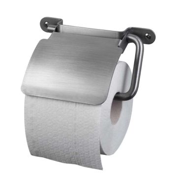 Haceka Ixi WC popieriaus laikiklis su dangteliu, matinio chromo