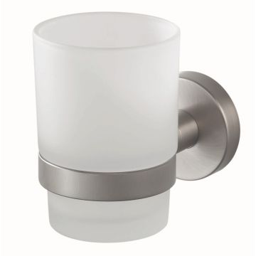 Haceka Kosmos vienguba stiklinė su laikikliu stiklinė, braižyto metalo