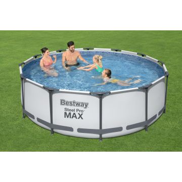 3.66m x 1.00m Bestway apvalus karkasinis lauko baseinas STEEL PRO™ MAX 56418