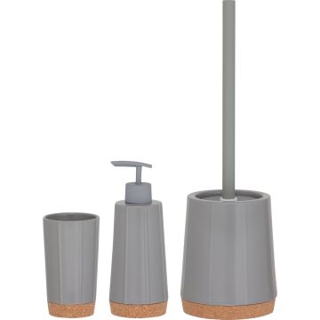 Skysto muilo dozatorius Sealskin Cork, pilkas, 350 ml