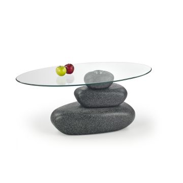 Kavos staliukas FLAVIA, 110/65/45 cm, pilka