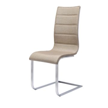 Metalinė kėdė K104, 42/58/99 cm, smėlio