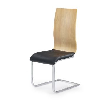Metalinė kėdė K222, 43/55/104/46 cm, juoda