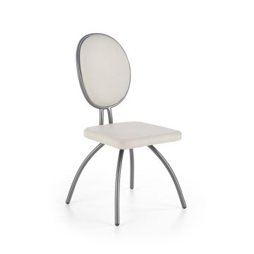 Metalinė kėdė K297, 45/56/98/46 cm, pilka
