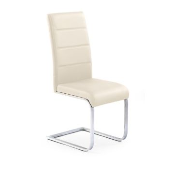 Metalinė kėdė K85, 42/56/100 cm, kreminė