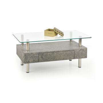 Kavos staliukas MARGOT, 100/50/42 cm, pilka