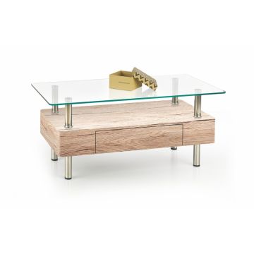 Kavos staliukas MARGOT, 100/50/42 cm, medis