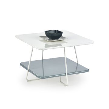 Kavos staliukas MELODY, 60/60/40 cm, balta