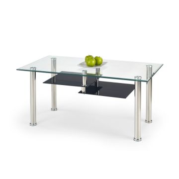 Kavos staliukas TELMA, 110/60/50 cm, juoda