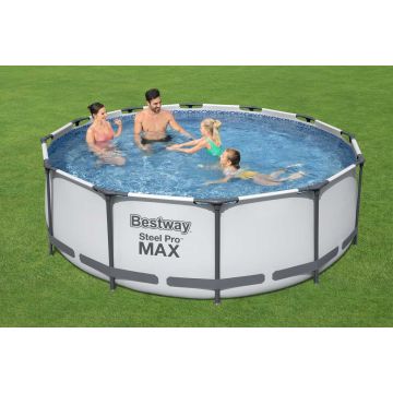 3.66m x 1.22m Bestway apvalus karkasinis lauko baseinas STEEL PRO™ MAX 56420