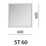 Vonios Kambario LED Veidrodis STARLIGHT 600x600