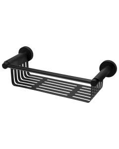 Haceka Kosmos dušo reikmenų metalinis krepšelis, matinė juoda