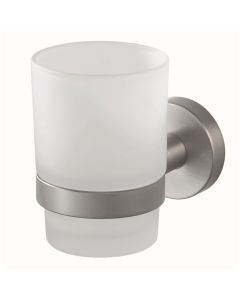 Haceka Kosmos vienguba stiklinė su laikikliu stiklinė, braižyto metalo