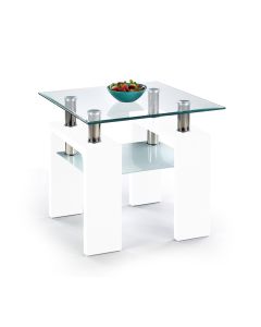 Kavos staliukas DIANA, 60/60/55 cm, balta