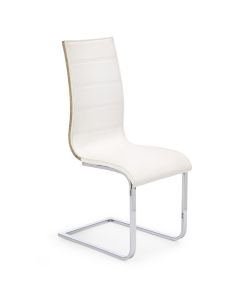 Metalinė kėdė K104, 42/58/99 cm, balta