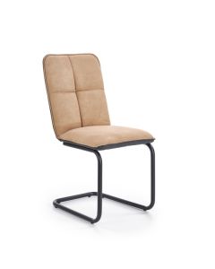 Metalinė kėdė K268, 46/60/92/49 cm, ruda
