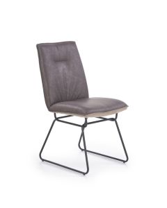 Metalinė kėdė K270, 46/62/91/48 cm, pilka